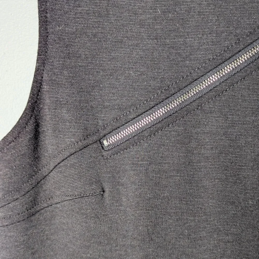 Sharagano Studio Charcoal Grey Fine Knit Shift Dress Size 10